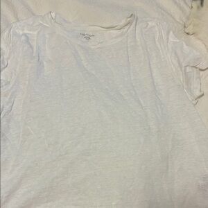 Eileen Fisher Soft White Short Sleeve Tee